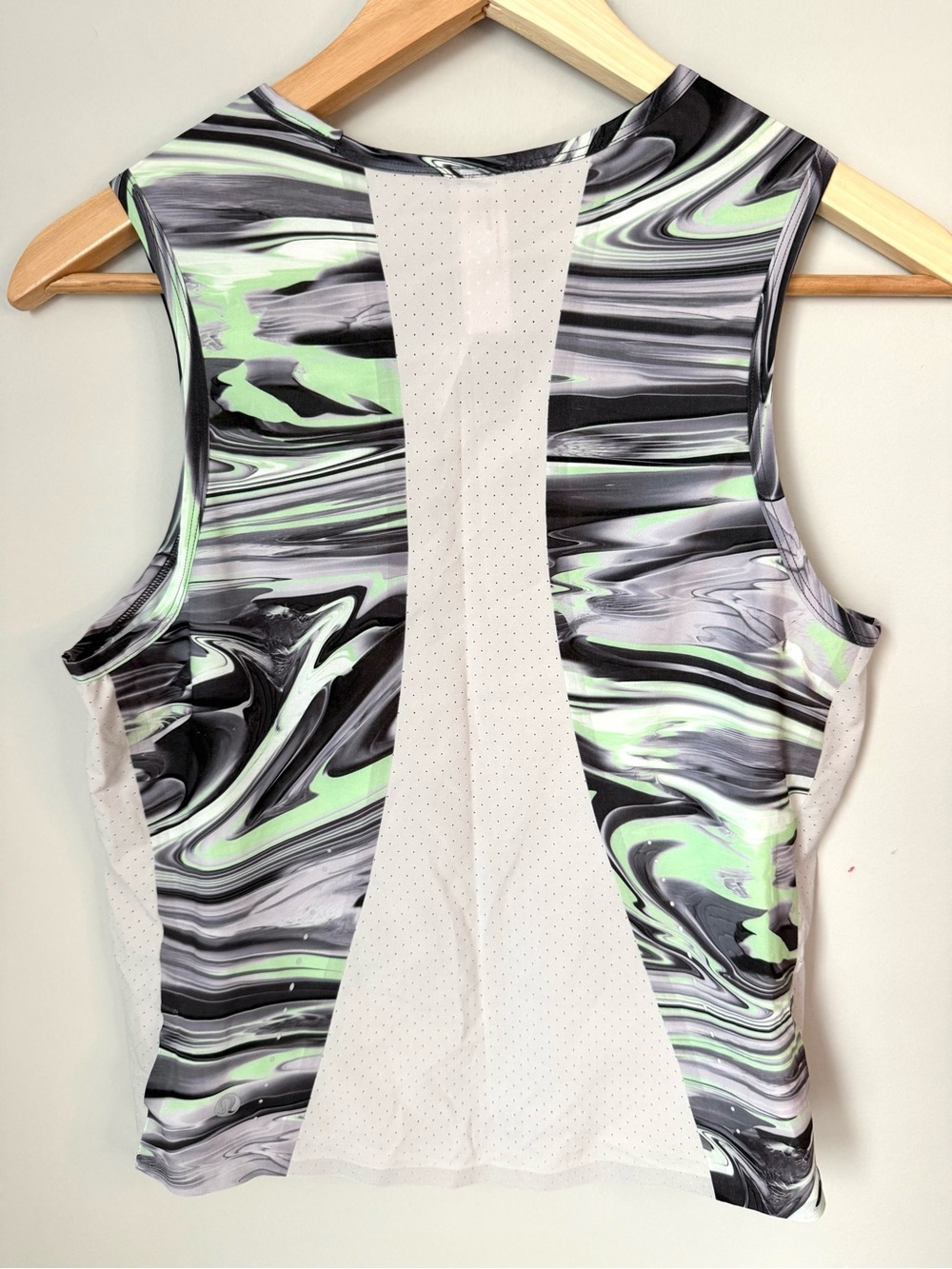 lululemon Swift Ventilated Cropped Running Tank Paint Glide Warp Multi Print - Picture 3 of 3